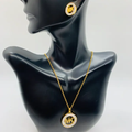 Gold MK Necklace Set