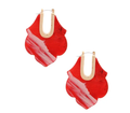 Marble U Shaped Earrings
