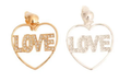 Love Heart Clip On Earrings