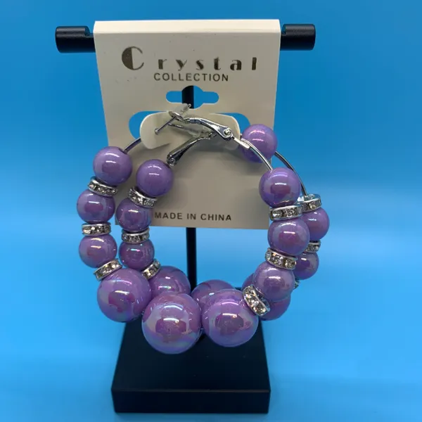 Graduated Pastel Pearl Earrings