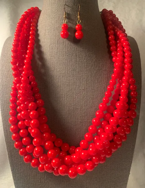 Sea Beads Necklace Set