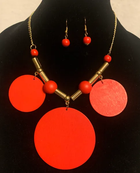 African Wooden Necklace
