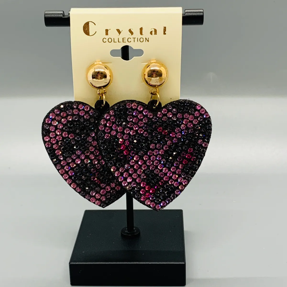 Leopard Heart Earrings