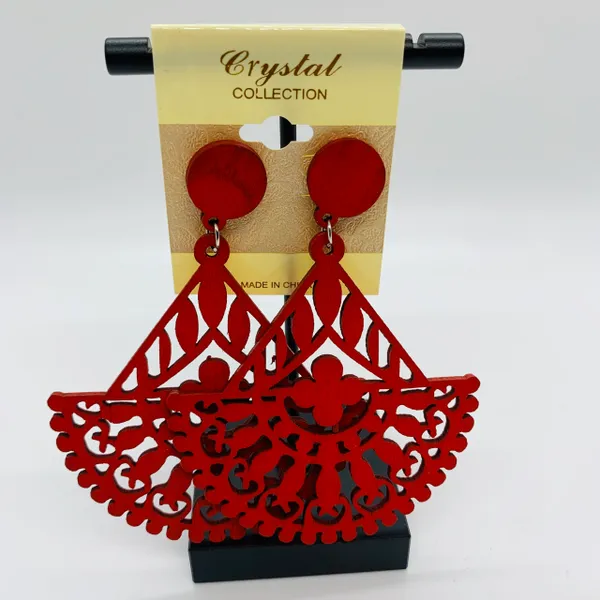 Wooden Trio Earrings