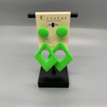 Neon Diamond Shaped Earrings