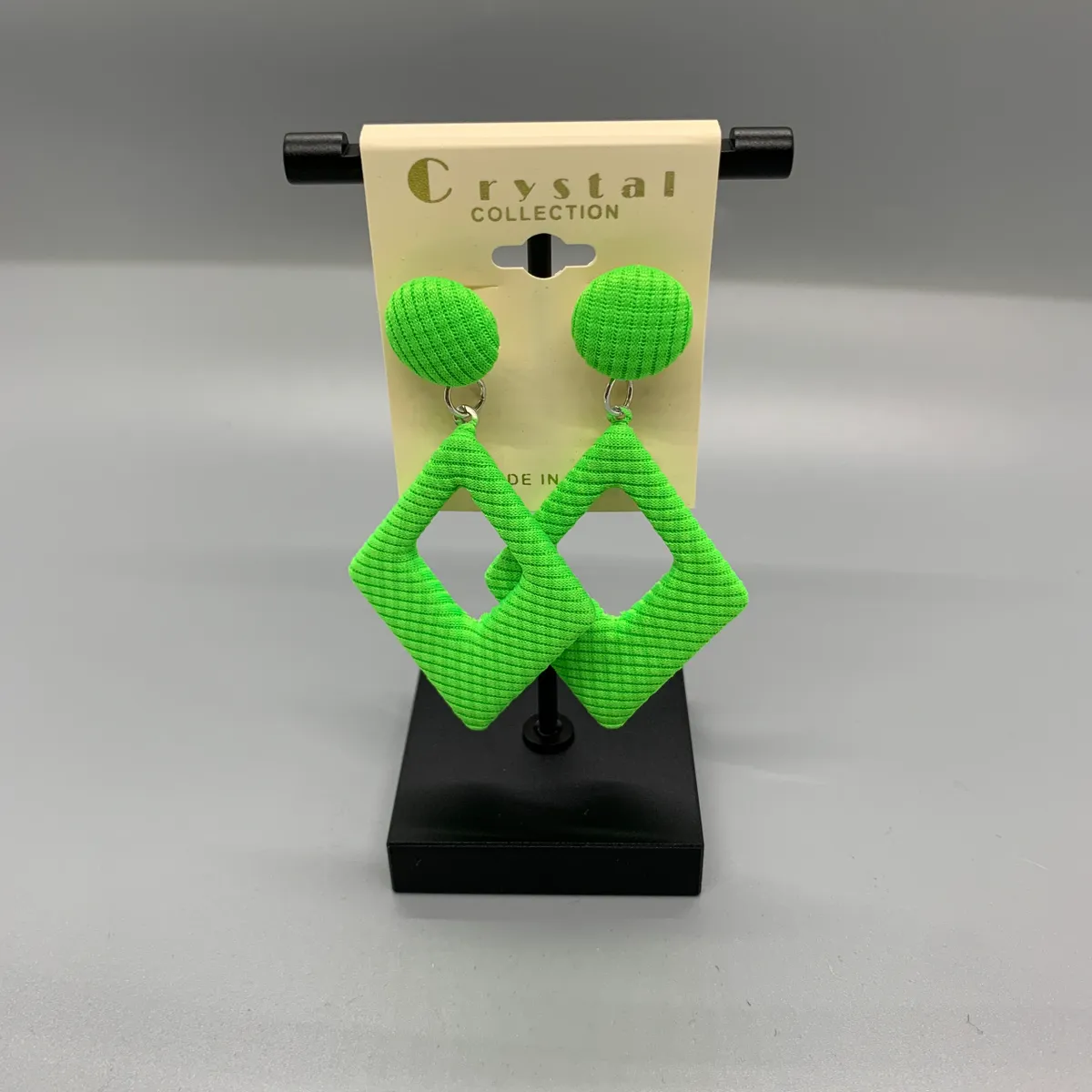 Neon Diamond Shaped Earrings