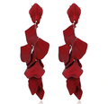 Vintage Women Dandle Rose Petal Earrings