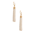 Cream Pearl Tassel Hoop