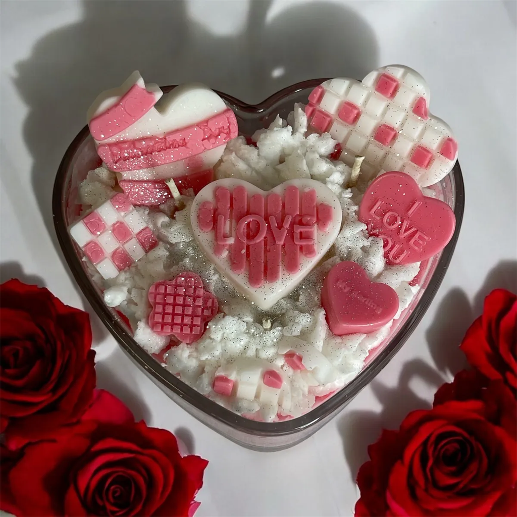 Full of Hearts Candle