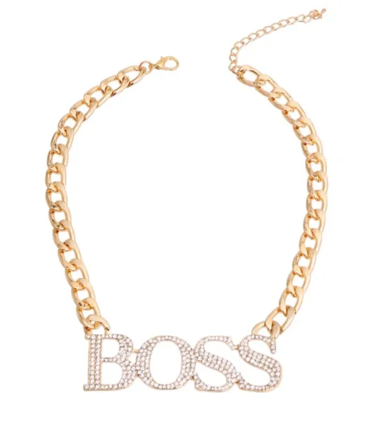 Gold XLarge Boss Necklace